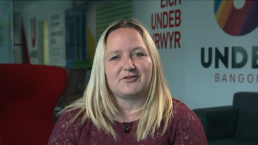 Delyth talking about grief